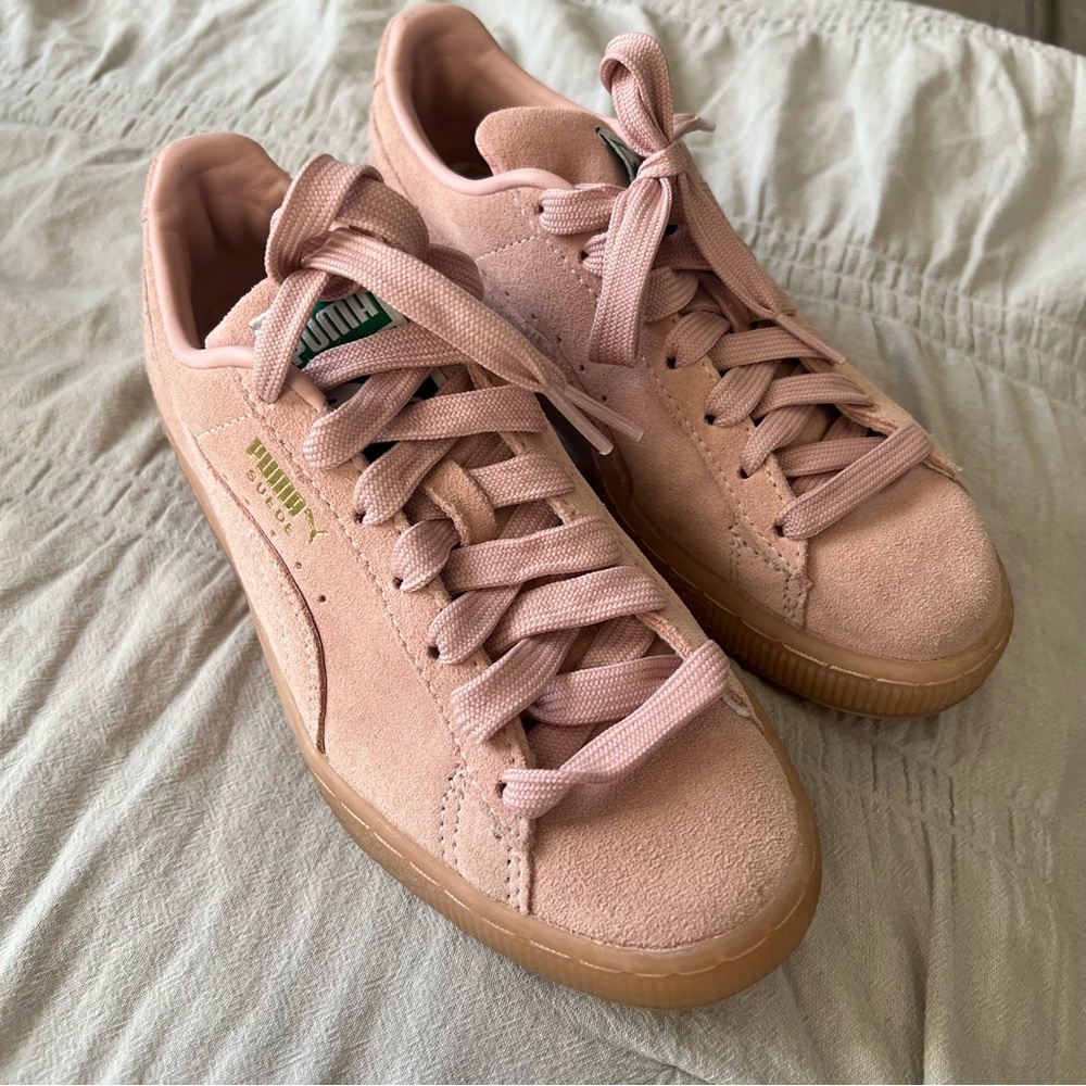Pink Puma sneakers